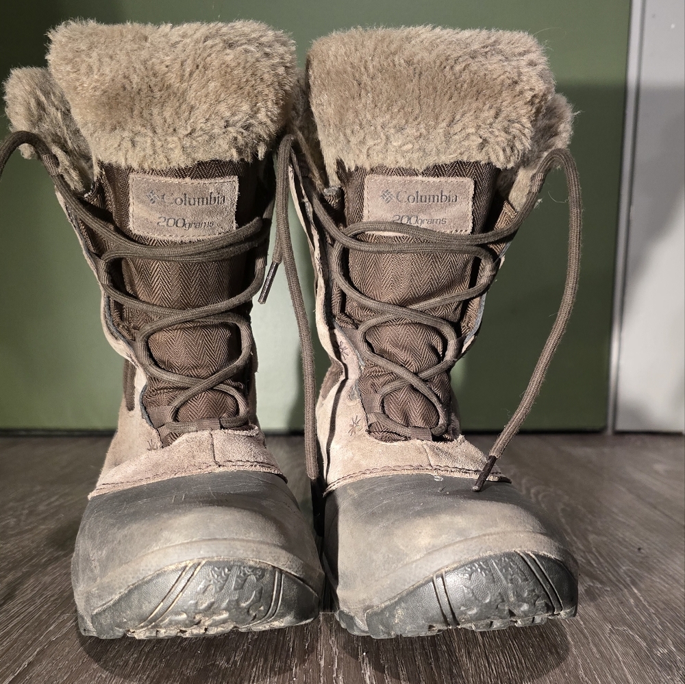 Columbia Brown Winter & Rain Boots with Insulated Lining